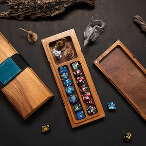Mythical Dice Box (No dice) | Dice Box | Dice Chest Case Holder Storage Caddy Tray for Dragons MTG RPG Tabletop gaming Adventure Dungeons