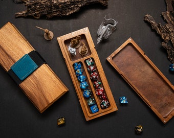 Mythical Dice Box (No dice) | Dice Box | Dice Chest Case Holder Storage Caddy Tray for Dragons MTG RPG Tabletop gaming Adventure Dungeons