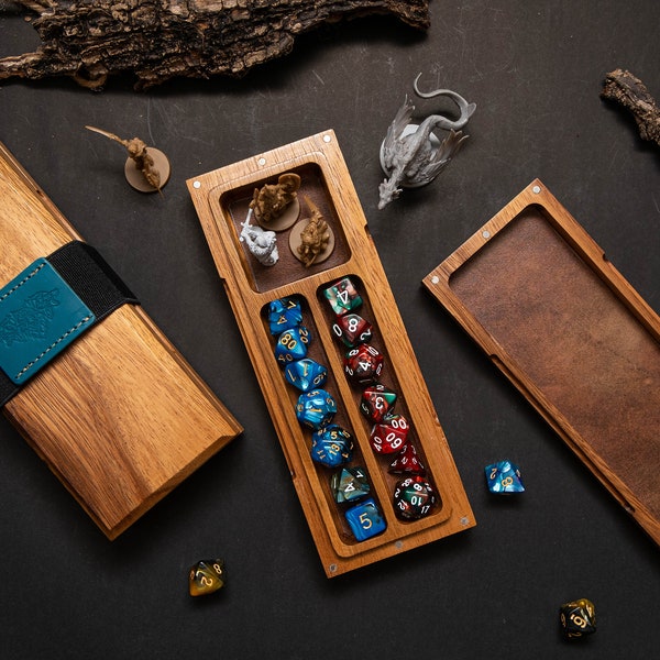 Mythical Dice Box (No dice) | Dice Box | Dice Chest Case Holder Storage Caddy Tray for Dragons MTG RPG Tabletop gaming Adventure Dungeons