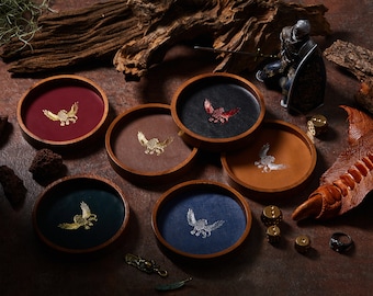 Griffen Mini Dice Tray: Faux Leather RPG Tabletop Caddy