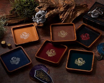 Faux Leather Mini Dice Tray: Leviathan RPG Gaming Caddy