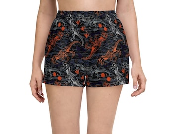 T-Wrecked Shorts (rave shorts, festivalshorts, rave shorts dam, rave outfit, rave kläder)
