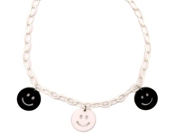 All Smiles Choker Halskette (Rave Halskette, Rave Choker, Rave Accessoires, Rave Schmuck, Festival Accessoires, Festival Schmuck)