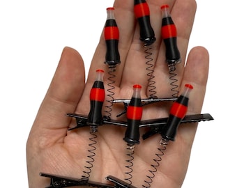 Coke Sprout Clips 6-PC Set | rave sprouts, festival sprouts, rave accessories, plur trading gifts, cola sprout clips, festival trinkets