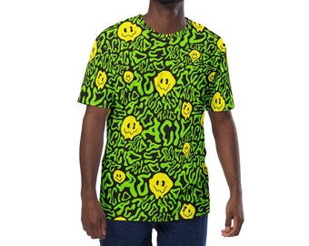Acid Smilez Rave T-Shirt, Trippy Festival Outfit