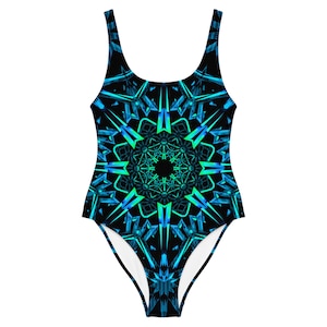 Fractals Bodysuit (rave bodysuit, rave outfit, women&#39;s rave wear, festival outfit, festival bodysuit, rave one piece)