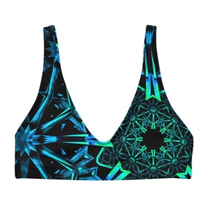 Fractals Lifted Top | rave top, rave bra, rave bikini top, festival top, rave wear, rave outfit, supportive rave top