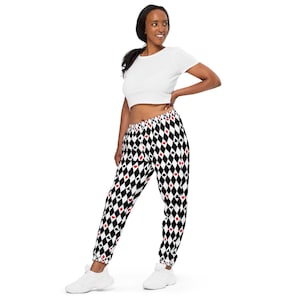 House Of Cards  Unisex Joggers | Rave Joggers - Festival Joggers - Rave Pants - Festival Pants - Zipper Pocket Joggers