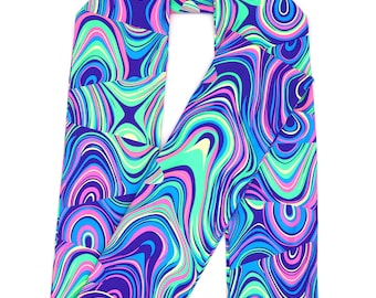 Kandi Flip Scarf (rave scarf, festival scarf, rave wear, rave outfit, rave shawl)