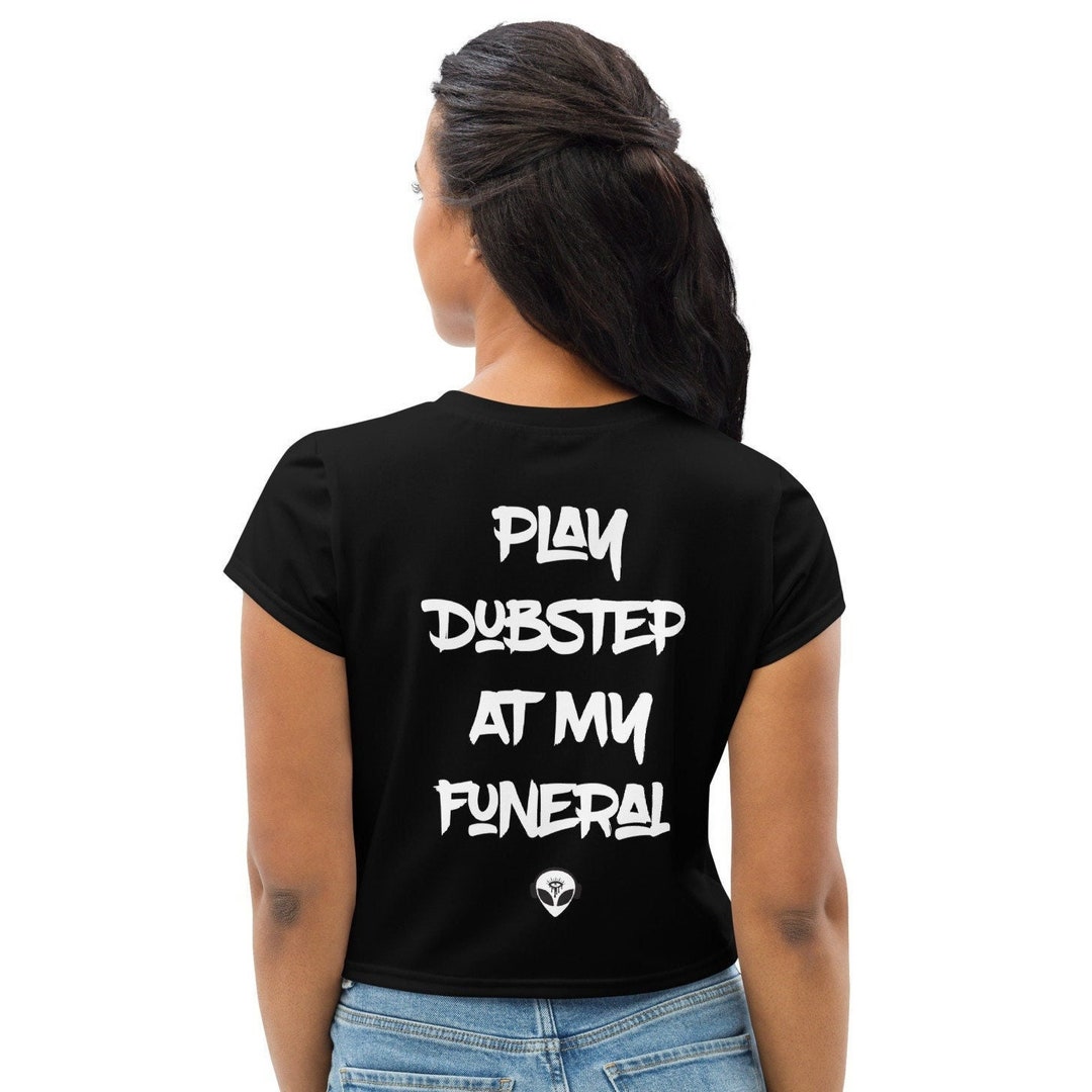 Dubstep Funeral Crop Tee ( Rave Crop Top, Festival Crop Top, Rave Wear ...