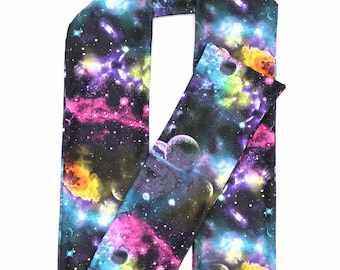 Space Dust Scarf (rave scarf, festival scarf, rave wear, rave outfit)