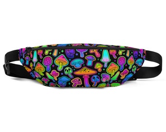 Mushroom Fanny Pack | Festival Rave Chest Bag