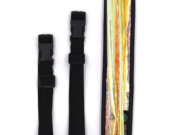 Iridescent Vinyl Fan Holster | Festival Fan Holster - Rave Fan Holster - Hand Fan Holster - Festival Accessories