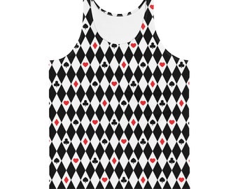 House Of Cards Tank Top (rave tank top, festival tank top, rave top, festival top, rave wear, rave outfit)
