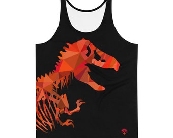 Dubstep Rex Tank Top, Rave Festival Wear