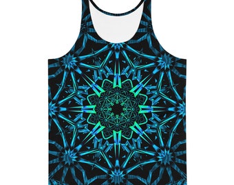 Fractals Tank Top, Psychedelic Rave Outfit