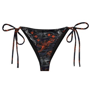 T-Wrecked String Bottoms | rave bikini, rave bottoms, womens rave wear, plus size rave bottoms, plus size string bikini.