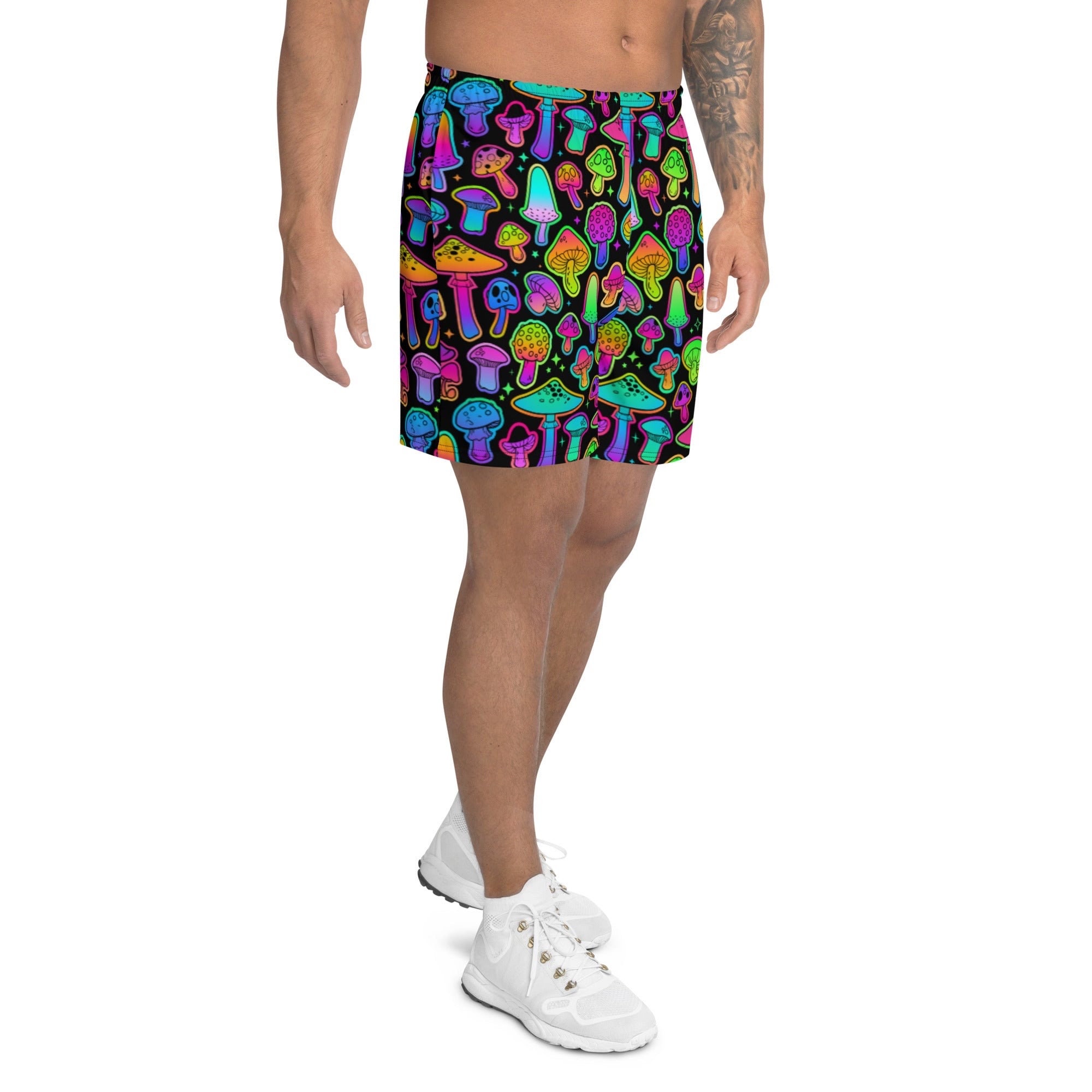 psilo-shorts-mushroom-shorts-rave-shorts-mens-rave-clothes-etsy