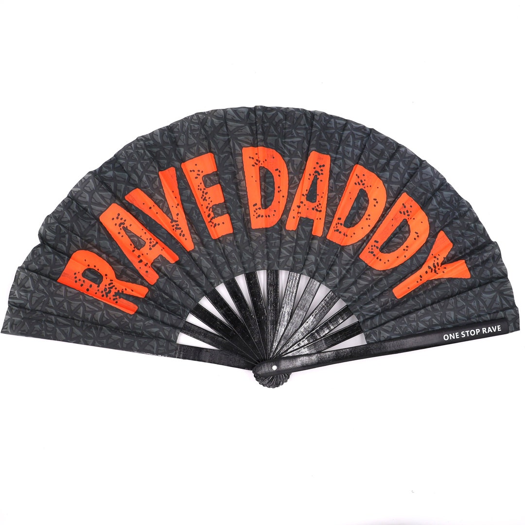 Rave Daddy Hand Fan | Rave Fan - Festival Fan - Large Hand Fan - Large ...