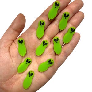 Kevin Kandi Rave Charms | rave kandi beads, beads for raves, charms for kandi bracelets, alien charms for jewelry