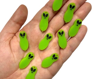 Kevin Kandi Rave Charms | rave kandi beads, beads for raves, charms for kandi bracelets, alien charms for jewelry