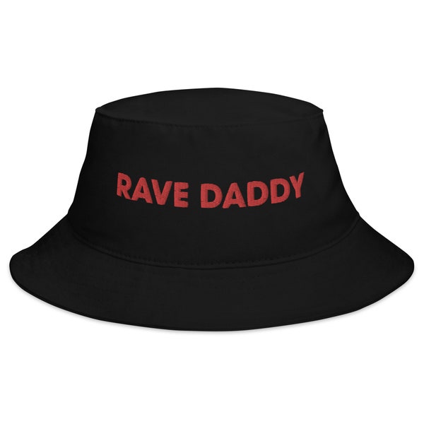 Rave Daddy Bucket Hat (rave bucket hat, rave hat, acid hat, acid house, acid techno, rave accessories, rave outfit)