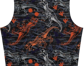 T-Rex Crop Top, Rave Festival Wear