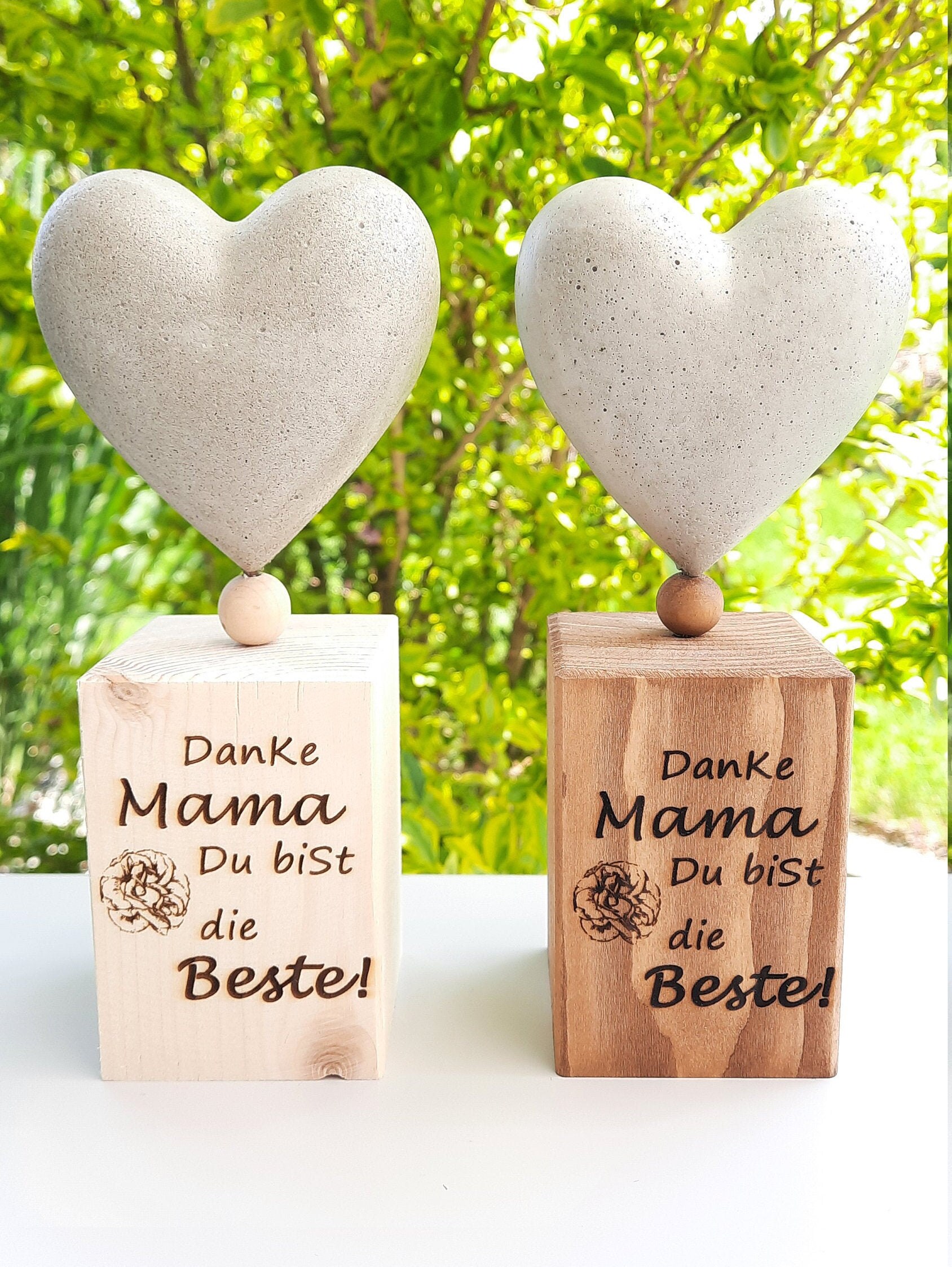 Concrete Heart Gift Idea Mother's Day Father's Day Etsy New Zealand