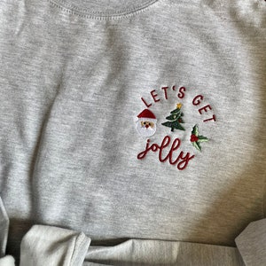 Christmas Crewneck Sweater, Let's Get Jolly