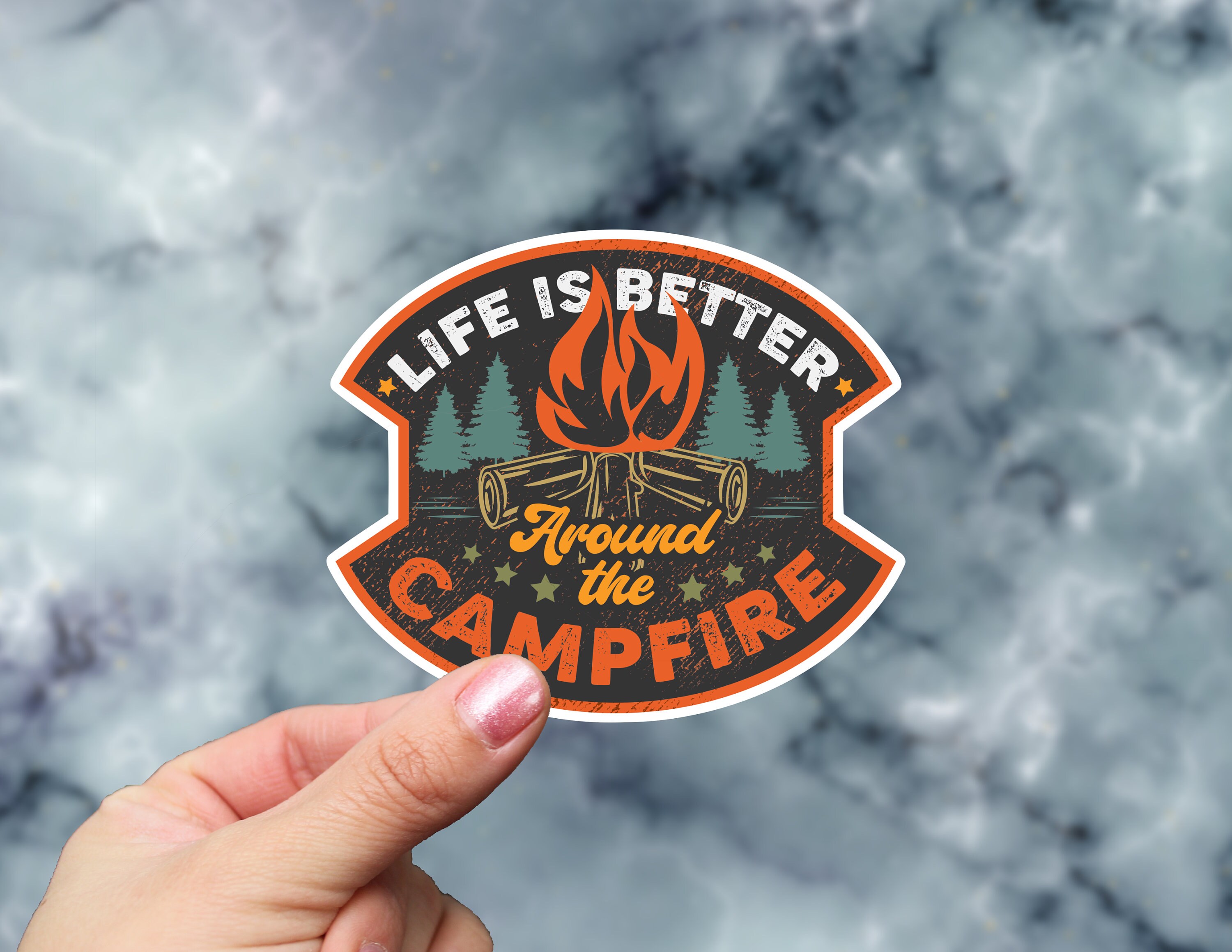 Campfire Sticker Etsy