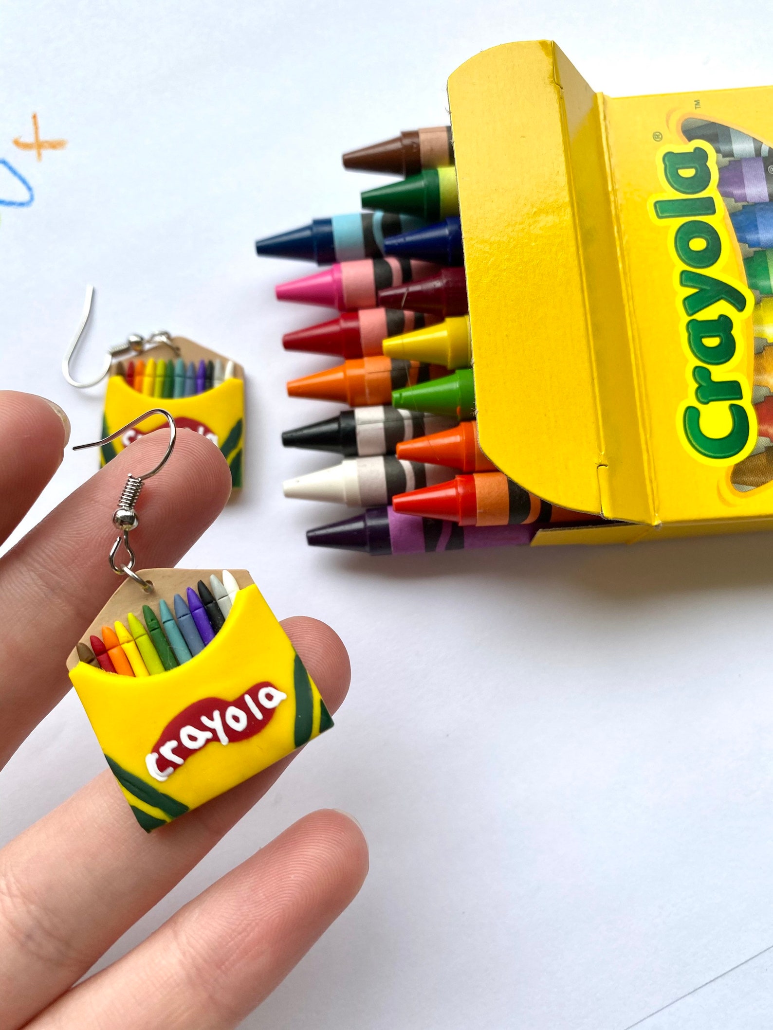 Miss Marys Crayon Box Earrings Crayola Crayon Earrings Etsy