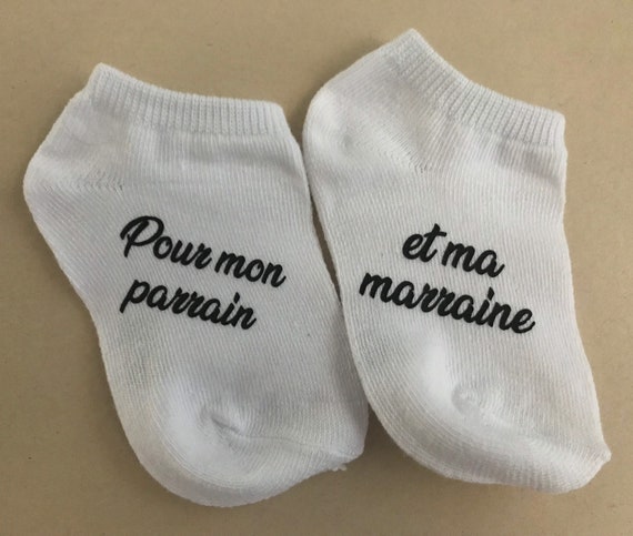 Chausson annonce grossesse b b personnalis e demande marraine
