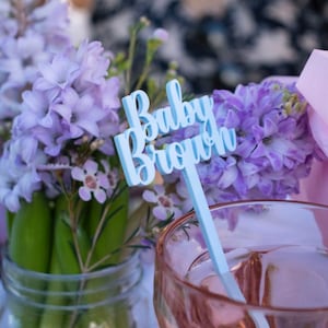 Personalized Acrylic Stir Stick: Custom Drink Marker, Party Favor