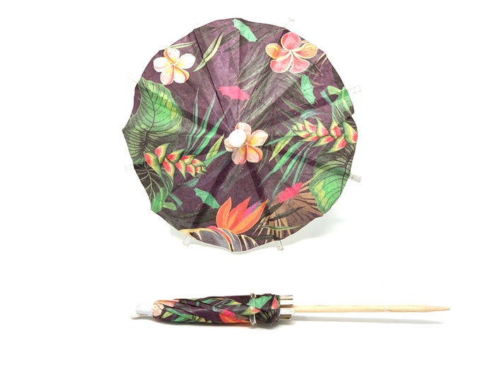 Cocktail Umbrellas 20 Pieces Hawaiian Cupcake Topper Drink Umbrellas