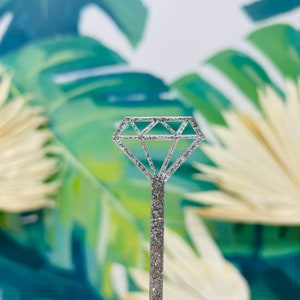 Diamond Stir Stick | Swizzle Stick | Stir Sticks | Drink Markers | Wedding Drink Marker | Tiki Stir Sticks | Wedding Decor | Bridal Shower