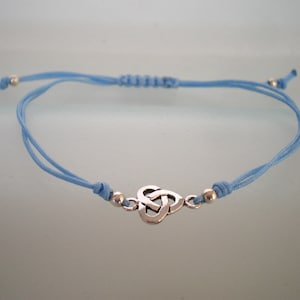 Silver celtic bracelet, Adjustable bracelet, Sterling silver bracelet, Celtic knot bracelet, Bracelet for woman