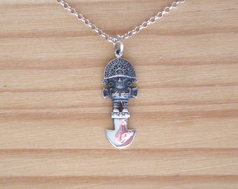 Sterling Silver Peruvian Tumi Pendant: Inca Amulet Talisman - Etsy