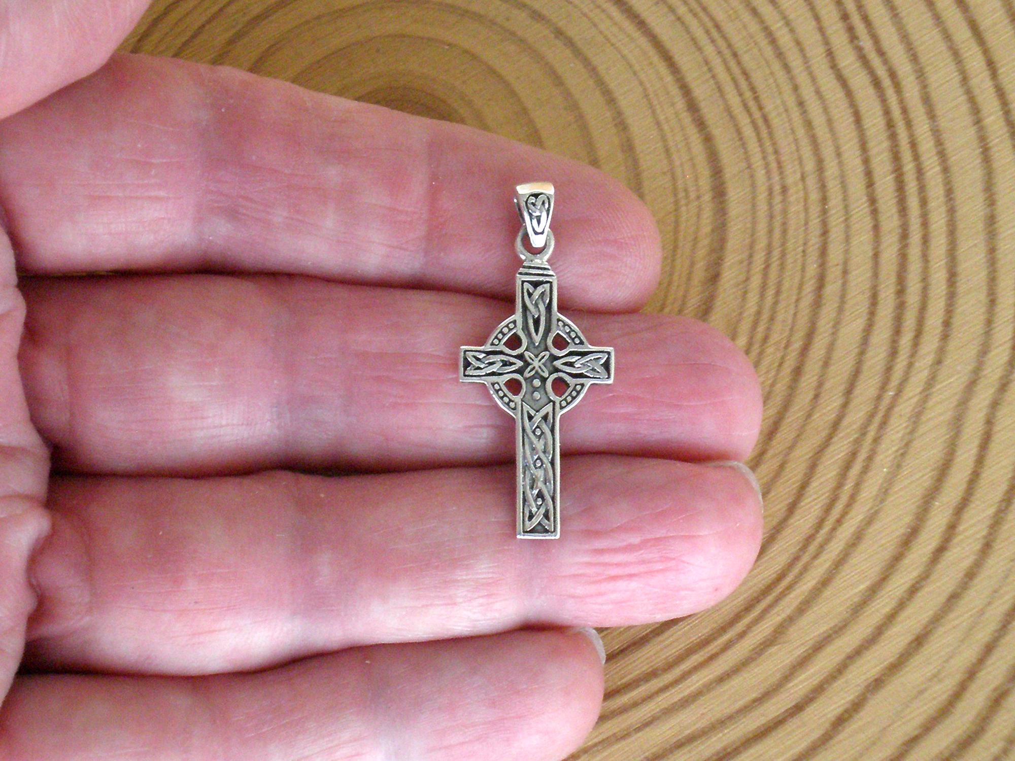Sterling Silver Celtic Cross Pendant - Etsy