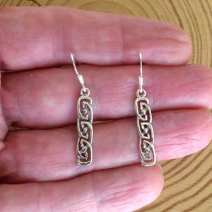 Sterling silver celtic earrings, Celtic earrings, Celtic symbol earrings, Sterling silver earrings