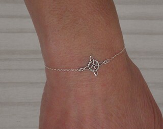Bracciale Argento Sterling Con Ciondolo Chiave Di Violino E Nota Musicale - Lunghezza 18 Cm