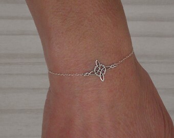 Bracciale Argento Sterling Con Ciondolo Chiave Di Violino E Nota Musicale - Lunghezza 18 Cm