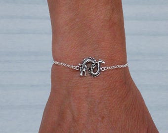 Sterling silver dragon bracelet, Dragon bracelet, Silver bracelet, Adjustable bracelet, Dragon