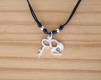 TANGPOET Collana Con Ciondolo Chiave In Argento 925 – Oro Rosa Con Zirconia – Regalo Significativo