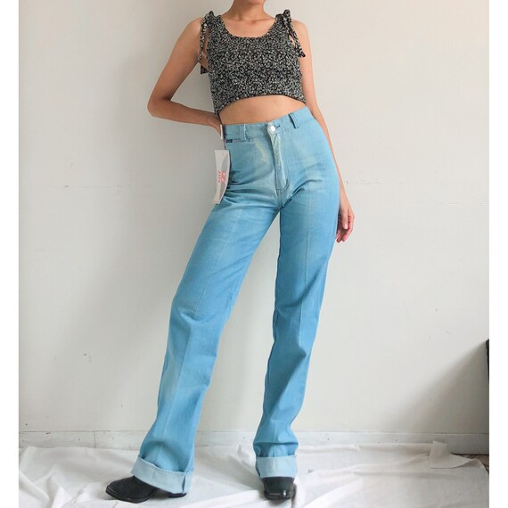 NWT vintage 70's high waisted jeans - image 1