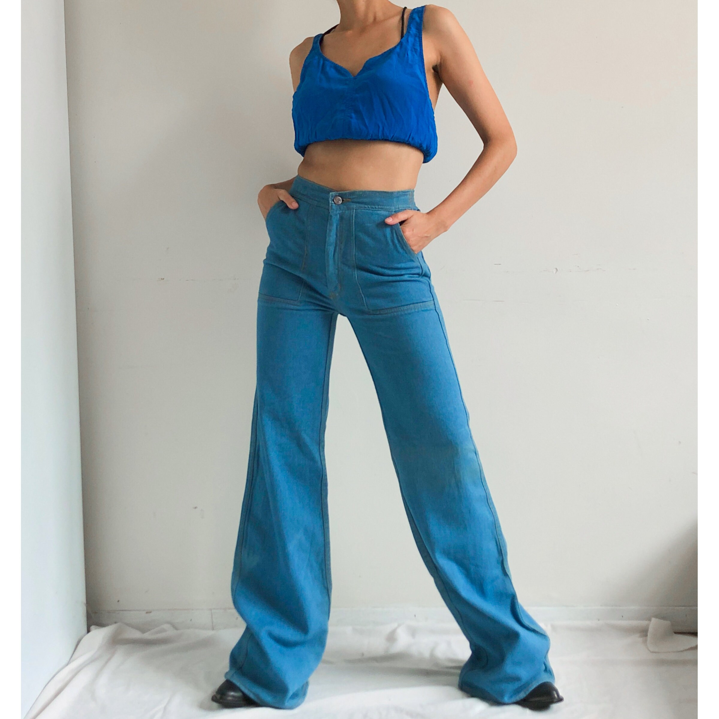 70s Flare Jeans - Etsy
