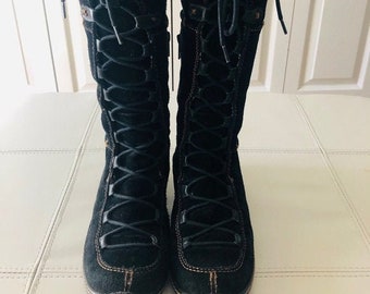 70s style knee high boots