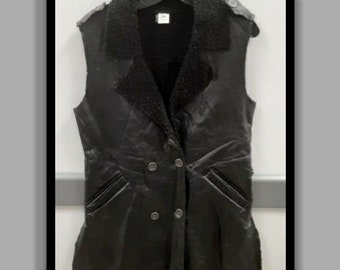Genuine Black Leather Vest