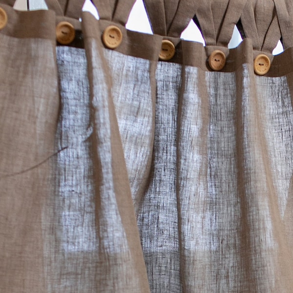 Burlap Curtains Cottage Kitchen Ruffle Valance Simple Rustic French Country Window Treatment Natural Burlap Primitive Farmhouse Decor