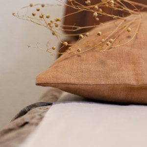 Linen Pillow Case Housewife style. Envelope Closure Stonewashed Linen Classic Pillow Case Cover. Standard, Queen, Body pillowcase. Organic.