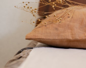 Organic Stonewashed Linen Pillow Case, Envelope Closure